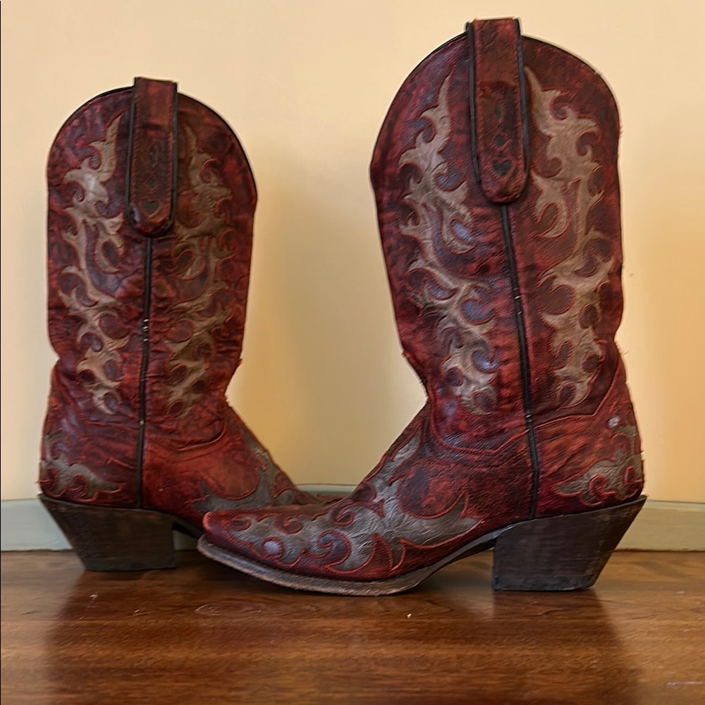 Women's Red Western Boots